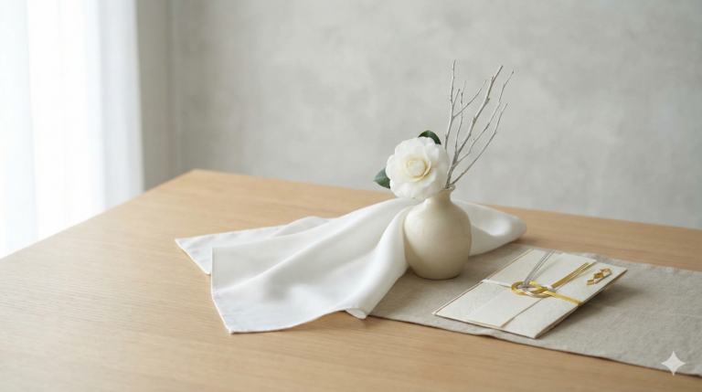 結婚式マナーの基本的な考え方を落ち着いた雰囲気で表現したイメージ