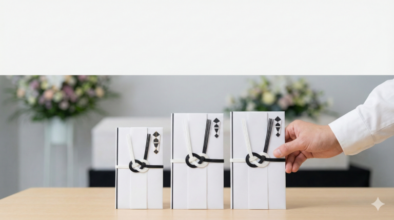 香典の相場を友人・親族・会社関係別に解説するイメージ画像