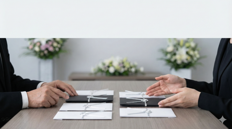 親族の葬儀で包む香典の相場を解説するイメージ画像